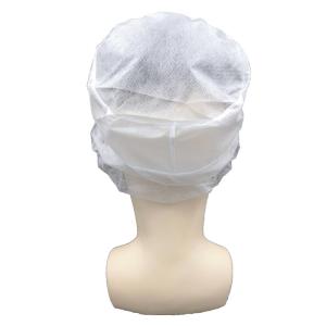 Wholesale Disposable Head Cover Peaked Non Woven Caps With Snood from china suppliers
