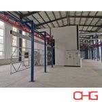 Powder Coating Line for Aluminum Profiles Overhead Conveyor System Customizable
