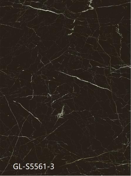 5.5mm Dark Brown Marble Vinyl Flooring Recyclable Corrosion Resistant GKBM