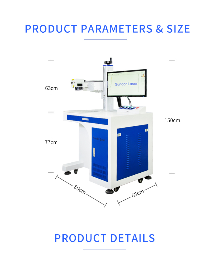 High Precision 5W UV Laser Engraving Machine Cold Working For Glass Metal Plastic