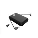 ABS Inbuilt Cable 22.3mm Wired Power Bank