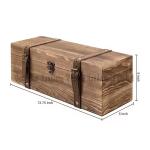 Recyclable Wine Bottle Box Environmental Protection Wooden Gift Wine Carrier Box