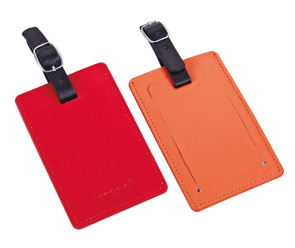 Custom PU Aluminum Luggage Tag for Travelers Personalized Contact Info Rectangle Shape