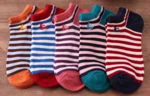 Wholesale red and white striped socks from china suppliers
