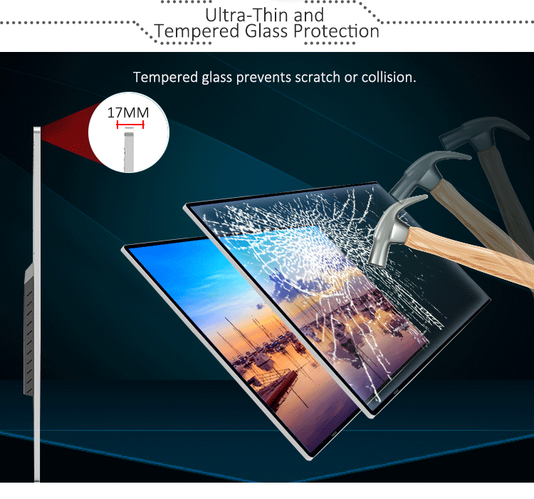 Best selling 32 inch wall mounted smart mirror tft advertising video media player