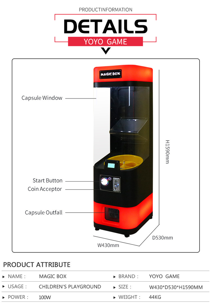 OCM large-scale Super Mail Gacha Capsule Toys Vending Machine Prize Gift Vending Game Machine with AD Srceen