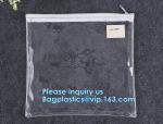 Matte Frosted PVC EVA Swimwear Clothing Zip lockk Bag, Biodegradable Cosmetic