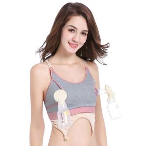Wholesale Women's Maternity &amp; Nursing Bras Seamless Breast Pump Bra Hands Free from china suppliers