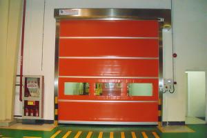 Wholesale Industrial Colorful PVC High Speed Roll Up Door Stronger Wind Bar In External Area from china suppliers