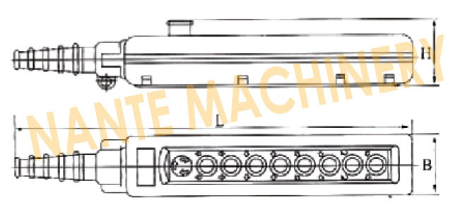 Nxac IP65 Push Button Bridge Crane Components Pendent Controls Double Speed