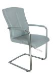 Polyurethane PU Upholstered Stainless Dining Chair Livingroom Chair Leisure