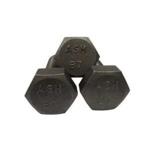 Wholesale Black UNC Heavy Full Thread Hex Bolts ASTM A193 Grade B7 from china suppliers