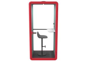 Wholesale Clear glass 10mm laminated glass indoor acoustic booth silent cabin phone booth for single person from china suppliers