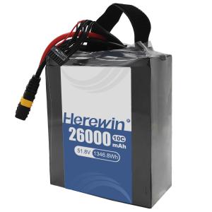 Wholesale Herewin Semi-Solid State Battery 14S 51.8V 26000mAh Fast Charging For Drone Power from china suppliers