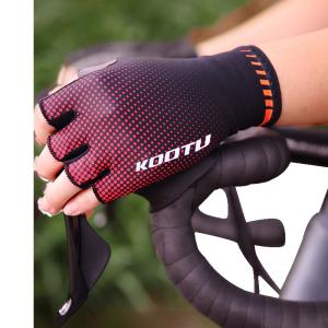 Wholesale Women Men Road Cycling Gloves Half Finger Breathable Polyester Material from china suppliers