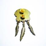UAE Style 3D Die Casted Antique Custom Metal Lapel Pins Zinc Alloy With Leaf
