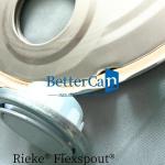 300mm Tin Pail Accessories 0.38mm Metal Lid With Rieke Flexspout Cap For 20l