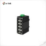 Mini Industrial Managed 8-Port 10/100/1000T 802.3at PoE + 2-Port 100/1000X SFP