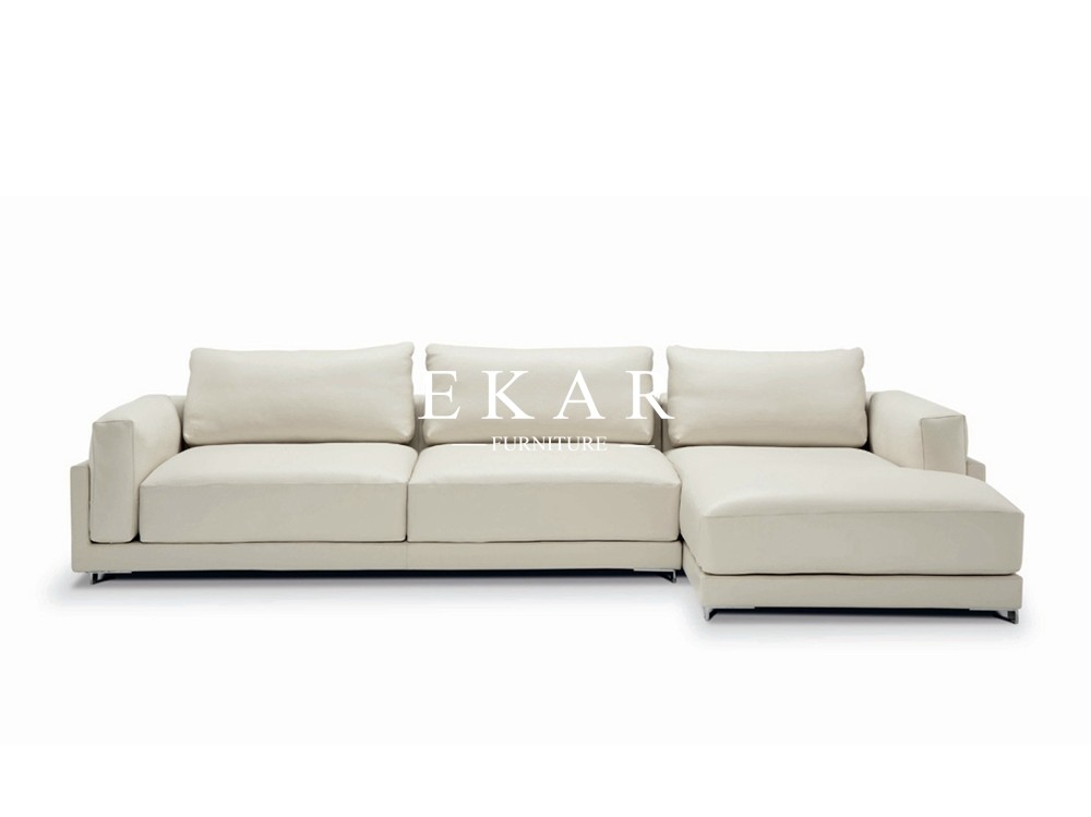American Contemporary Style 2017 New Living Room Furniture High Class Genuine Leather Sectional Sofa Sets ZZ-T-012