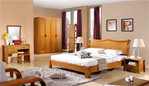 Wholesale modern wooden 1.8m bed room set furniture from china suppliers