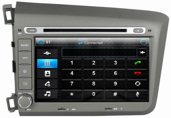 Ouchuangbo Auto Stereo GPS DVD Player for Honda Civic 2012 Multimedia Kit iPod