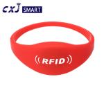 Waterproof RFID NFC Bracelet , NFC Silicone Wristbands For Access Control