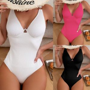 Wholesale Yellow Swimming Suits Bikini with Floral Pattern for Swimming from china suppliers