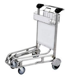 Wholesale Powder Coating Airport Passenger Trolley Easy Operation With Basket Brake from china suppliers