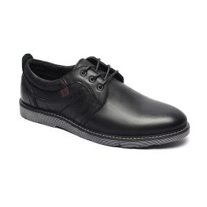 Wholesale Antiodor Mens Black Leather Casual Shoes 44 45 46 Size from china suppliers