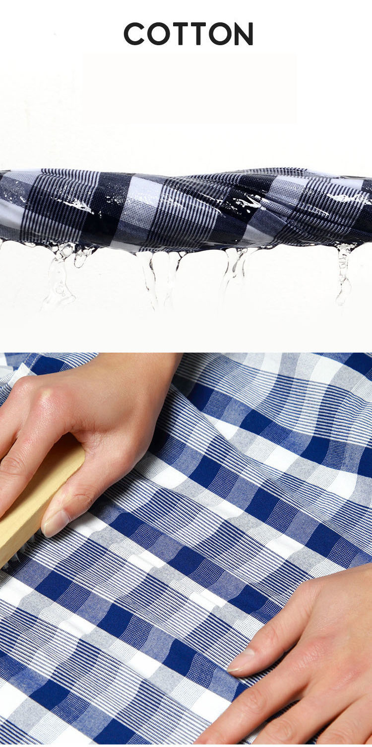 Men's Slim Fit Plaid Shirt in Viscose/Polyester/Spandex for Spring/Autumn Office Wear