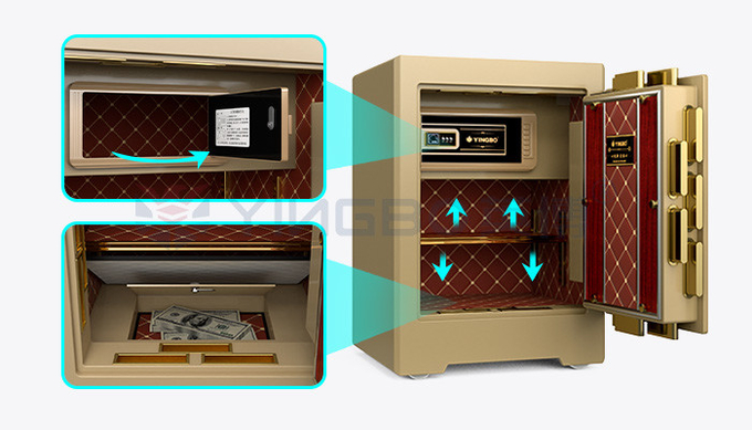 Dual Alarm Bank Digital Steel Security Safe Fingerprint Lock YB/ZY-58