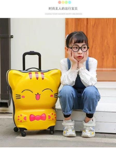 Carry On Suitcase On Wheels Travel Rolling Luggage Kids Rounded Luggage Cabin