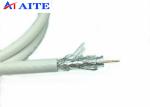 Rg6u Quad Shield 75 Ohm Coaxial Cable Double AL Braid CATV Cable 120dB