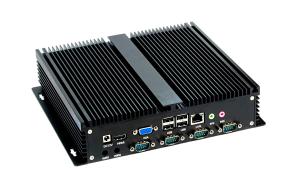 Wholesale Aluminum Housing Fanless Mini Embedded PC 2*RJ45 / 4*USB RS232 RS485 from china suppliers