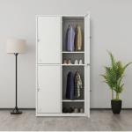 Modern 4 Door Double Tiers Staff Room Lockers Fully Assembled