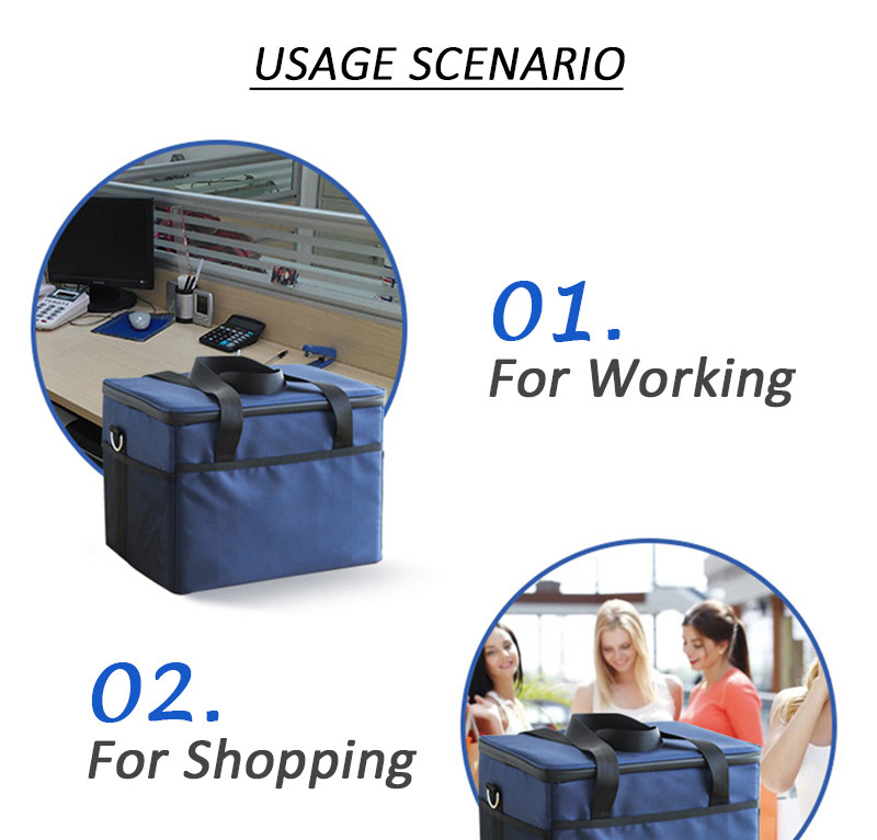 Shoulder Food Lunch Waterproof Insulated Picnic Cooler Bag