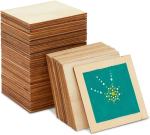 7.6*7.6cm DIY Wooden Tiles Wood Squares For Crafts