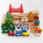 Mini Wooden 88pcs City Road Builder Wooden Board Game