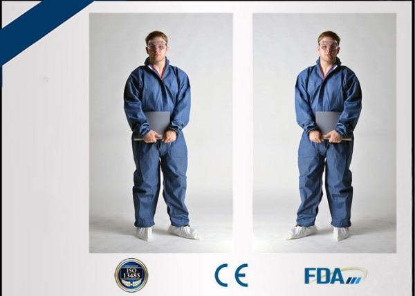 High Tensile Strength Disposable Protective Clothing , Chemical Resistant