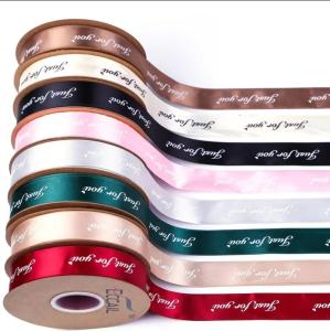 Wholesale 3mm-100mm Custom Satin Ribbon Gift Wrap Colorful Rainbow Grosgrain Flower Wrapping Ribbon from china suppliers