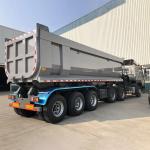 Heavy Mechanical Suspension 100ton 3 Axles Self Dump Tipper Fuel Tank Oil Tanker