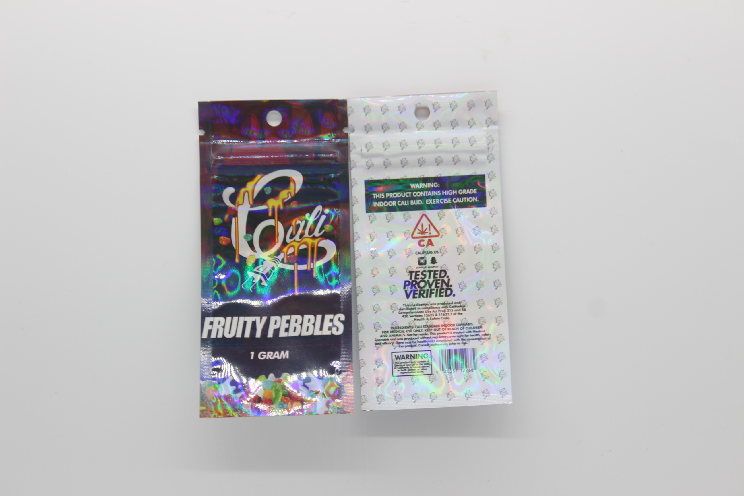 Recoverable Plastic Weed Bag Mylar ziplockk Pouches for CBD weed Packaging VMPET