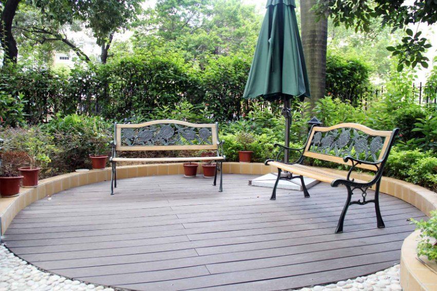 Wood Plastic Composite Outdoor WPC Wood Flooring Decking Tiles