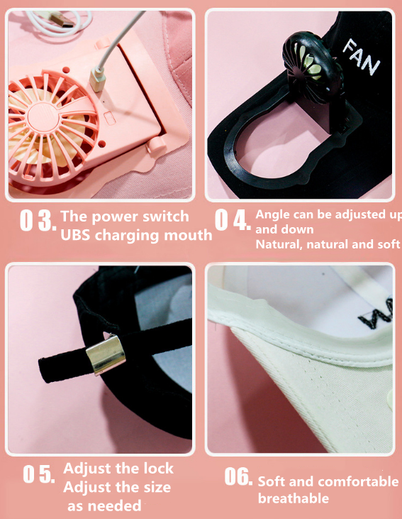 Cross-border production of solar fan cover cool two convenient travel