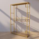 Double Layer 255mm Depth 407mm Height Clothing Organizer Rack Display cabinet