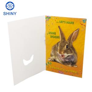 China Christmas Music Greeting Card Voice Recordable Custom Color on sale