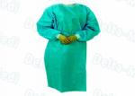 Green Color Fireproof Disposable Nonwoven Isolation Gown, Laboratory Exam Gown