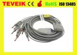 MS1-106902 EDAN one piece 10 lead EKG/ECG cable with Banana 4.0 IEC 10K resistor