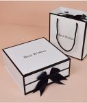 Foldable Paperboard Perfume Wedding Gift Packaging Box With Ribbon Magnetic