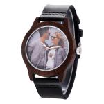 Classic Three Pin Leather Band 250mm Wooden Wrist Watch